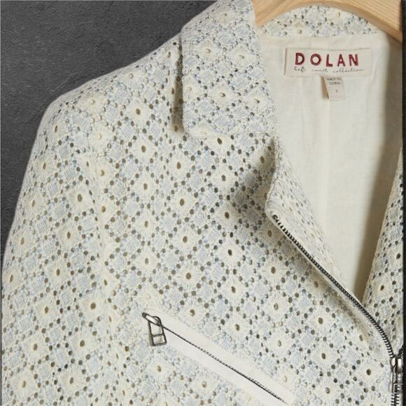 ANTHROPOLOGIE Dolan Left Coast Women’s Rossi Eyelet Moto Jacket in the Size M - Picture 4 of 16